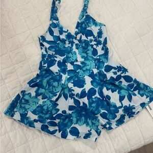 MINKPINK Blue Floral Kids One Piece